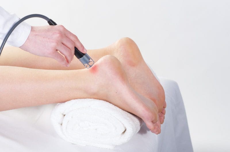 Low laser therapy for tendons