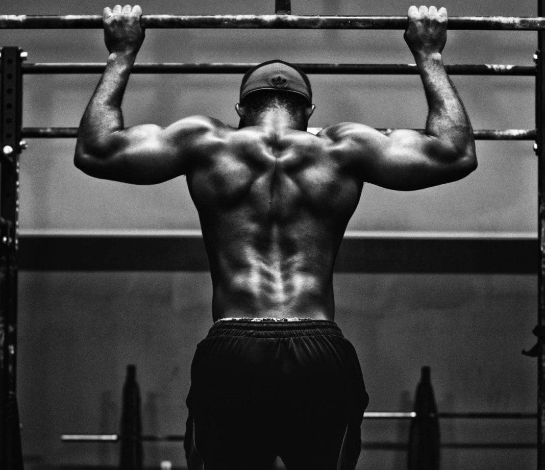 male working out