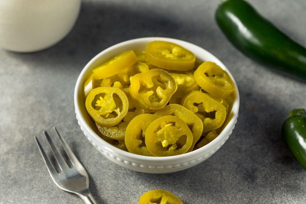 Homemade Preserved Pickled Jalapeno Peppers